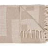 BEST MOBILIER - Noelia - plaid - 130x180 cm - motif abstrait - en coton