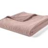 BEST MOBILIER - Palerma - plaid - 200x140 cm - en velours côtelé et velours