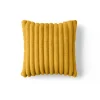 BEST MOBILIER - Pampelune - coussin - en fausse fourrure côtelé et velours - 40x40 cm