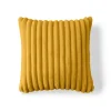 BEST MOBILIER - Sierra - coussin - en fausse fourrure côtelé - 40x40 cm