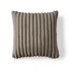 BEST MOBILIER - Sierra - coussin - en fausse fourrure côtelé - 50x50 cm