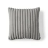 BEST MOBILIER - Sierra - coussin - en fausse fourrure côtelé - 40x40 cm