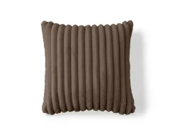 BEST MOBILIER - Sierra - coussin - en fausse fourrure côtelé - 50x50 cm