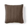 BEST MOBILIER - Sierra - coussin - en fausse fourrure côtelé - 40x40 cm