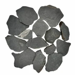 BIG BAG EXPRESS - Pack 100kg paillage minéral paillettes ardoise noire ø 30/80 mm (4 sacs x 25kg) - livraison standard