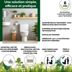Biotonyx - activateur biologique foss’activer - entretien ou traitement choc naturel 6 mois - vrac format eco - 1kg