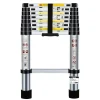 BM TOOLS - Échelle télescopique bm tools 2,6m en acier inoxydable, charge 150kg pliable extensible unique droite multi-fonction, bricolage