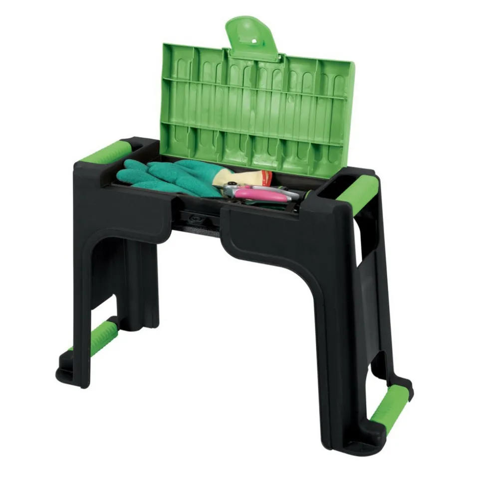 BMI - Agenouilloir - tabouret avec rangement, fôret tarière diamètre 60cm pour perceuse, jardinage planter des fleurs, plantes