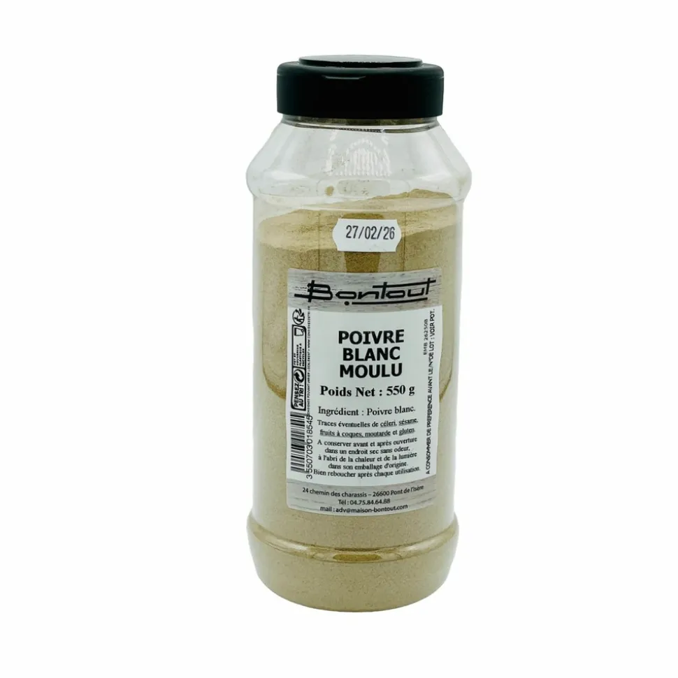 BONTOUT - Poivre blanc moulu - bontout