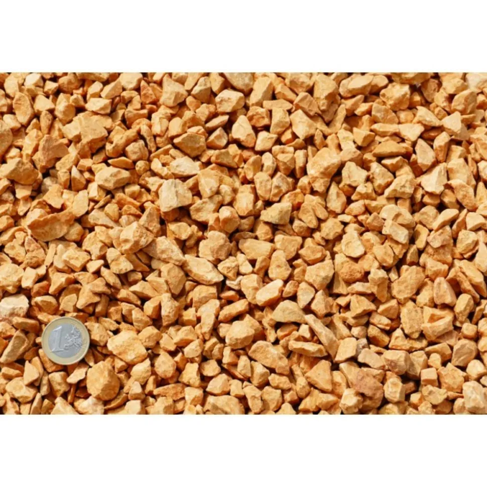 CLASSGARDEN - Gravier jaune saumon 10-15 pack de 5 m² - 10 sacs - 200 kg
