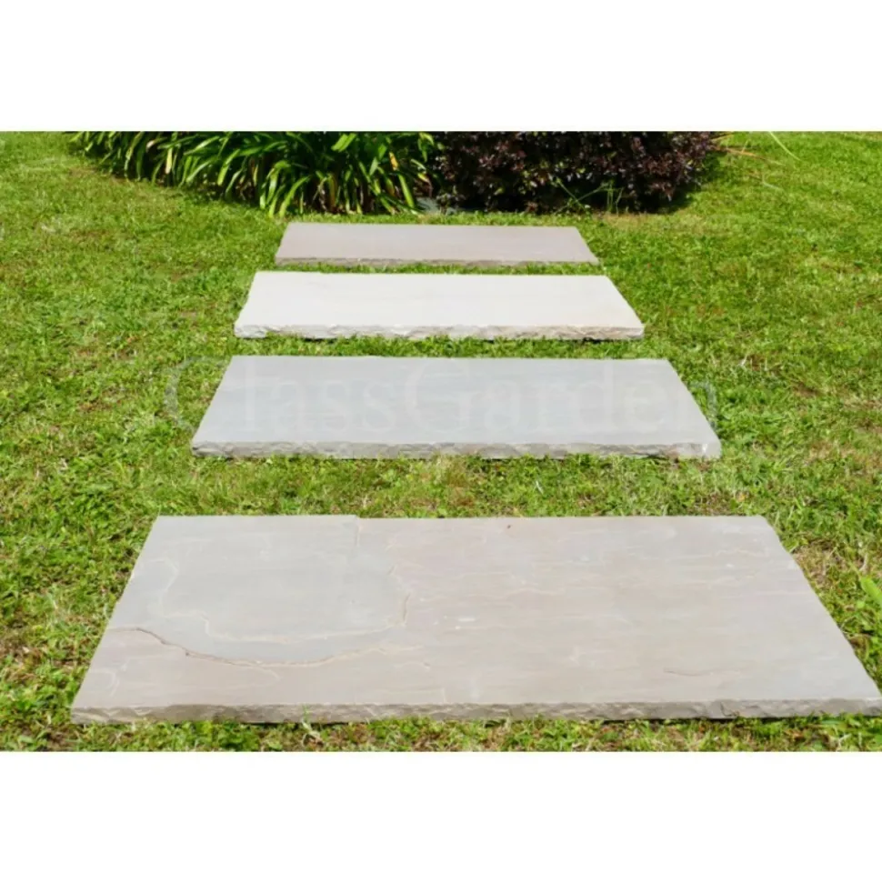 CLASSGARDEN - Pas japonais grès kandla multicolore 100x50 - pack de 18 pièces