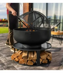 COOKKING - Braséro de jardin xxl palermo, 60cm de diamètre, acier naturel, cookking, 111560
