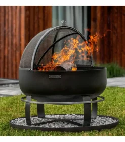 COOKKING - Braséro de jardin xxl viking 60cm de diamètre, acier naturel,cookking, 111564