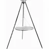 COOKKING - Grille de barbecue suspendue à un trépied, 50cm de diamètre, pliable, cookking, 21010