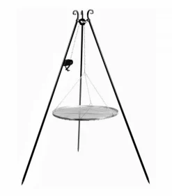 COOKKING - Grille de cuisson sur trépied, moulinet inclus, acier inoxydable, cookking, 111369