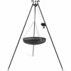 COOKKING - Wok suspendu sur trépied, acier naturel, manivelle en acier, cookking, 111020