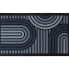 CORYL - Tapis Swing arcs gris 76x46cm
