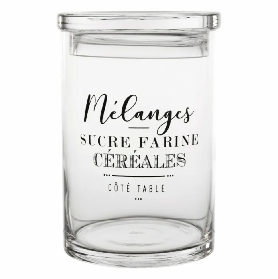 COTE TABLE - Pot en verre papilles 20cm