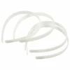 CREOTIME - 5 serre-têtes blancs - largeur 13 mm