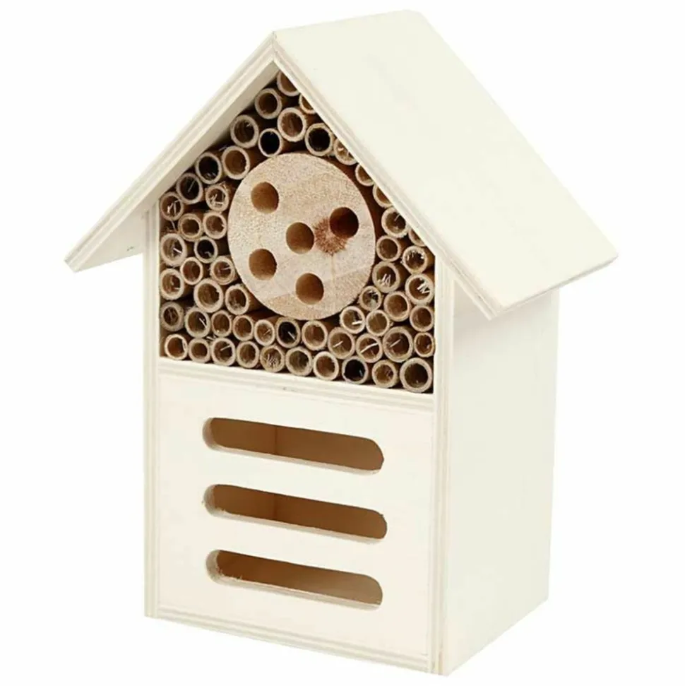 CREOTIME - Maison à insectes en bois 18 x 9 x 14 cm