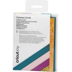 CRICUT - 8 cartes adhésives et enveloppes émeraude / fuchsia - cricut