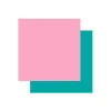CRICUT - 2 vinyles permanents cricut 91 x 33 cm - aqua, rose clair