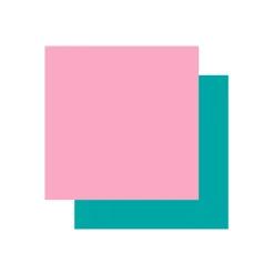 CRICUT - 2 vinyles permanents cricut 91 x 33 cm - aqua, rose clair