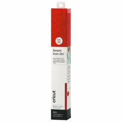 CRICUT - Flex thermocollant rouge pailleté 91 x 33 cm - cricut