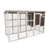 DADU - Poulailler Kentucky en bois avec pondoir - 235x94x140 cm