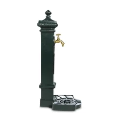 DÉCORATION D'AUTREFOIS - Fontaine de jardin aluminium-métal vert - décoration d'autrefois