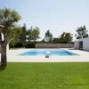 DÉCOWEB - Gazon synthétique spécial piscine - 30mm - rouleau de 4m x 6m