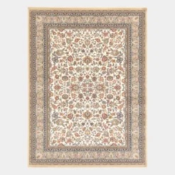 DÉCOWEB - Tapis traditionnel floral - mamie in love - corail doux - 200 x 290 cm