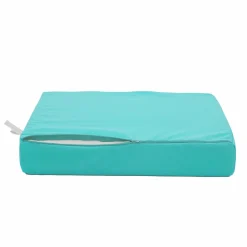 DECO ARTS - Coussins pour salon de jardin déhoussable 60x70cm bleu caraïbes