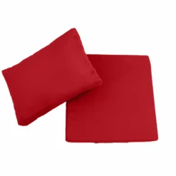 DECO ARTS - Coussins pour salon de jardin déhoussable 50x60cm rouge