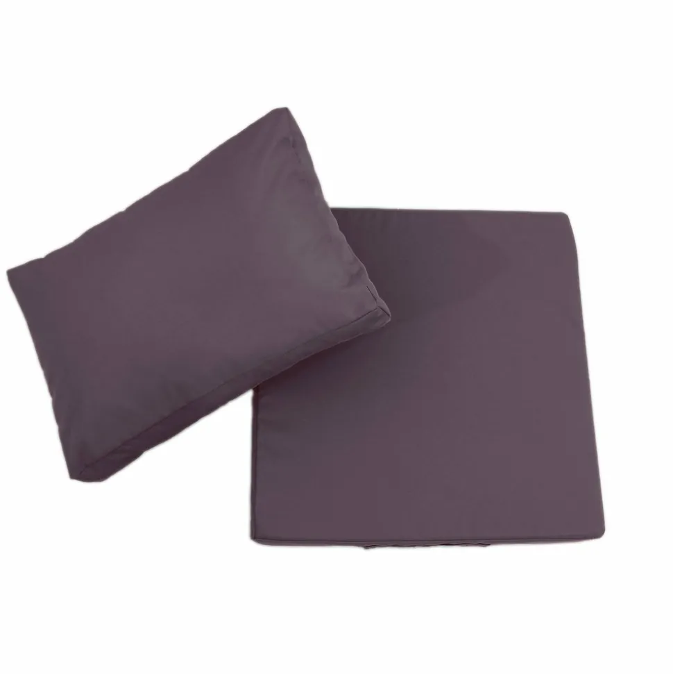 DECO ARTS - Coussins pour salon de jardin déhoussable 50x60cm gris carbone