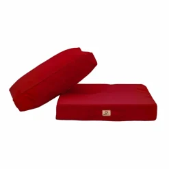 DECO ARTS - Coussins pour salon de jardin déhoussable 60x70cm rouge