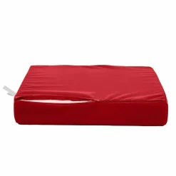 DECO ARTS - Coussins pour salon de jardin déhoussable 60x70cm rouge