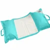 DECO ARTS - Pouf piscine en polyester 170x90 cm bleu caraïbes