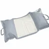 DECO ARTS - Pouf piscine en polyester 170x90 cm gris galet