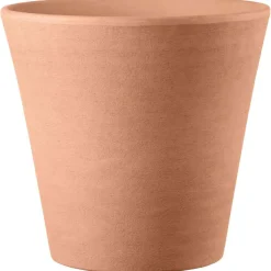 DEROMA - Vase Conico Primitivo White en terre cuite Ø 43 x H. 41cm