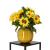 DESIGN PLANTS - Bouquet artificiel lié à la main lizzy bordeaux – jaune