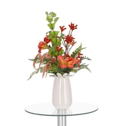 DESIGN PLANTS - Bouquet artificiel vivienne madrid 55cm orange