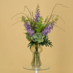 DESIGN PLANTS - Bouquet artificiel lié à la main yara portland – violet 90cm