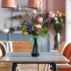 DESIGN PLANTS - Bouquet d'art artisanal heather glasgow - rose/violet