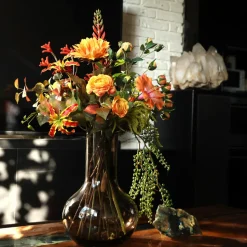 DESIGN PLANTS - Bouquet d'art artisanal savannah amsterdam - orange