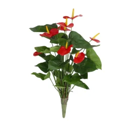 DESIGN PLANTS - Bouquet d'anthurium artificiel 60 cm rouge