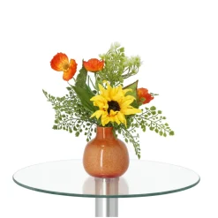 DESIGN PLANTS - Bouquet d'art artisanal sunny barcelona - orange/jaune