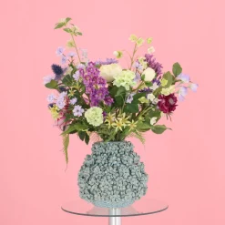 DESIGN PLANTS - Bouquet d'art artisanal violet bucharest 70cm