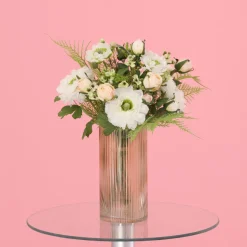 DESIGN PLANTS - Bouquet d'art artisanal frieda bern 35cm blanc