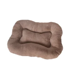 DOG'S FASHION - Coussin Ovaly pour chien, coloris taupe - L.100xl.70cm